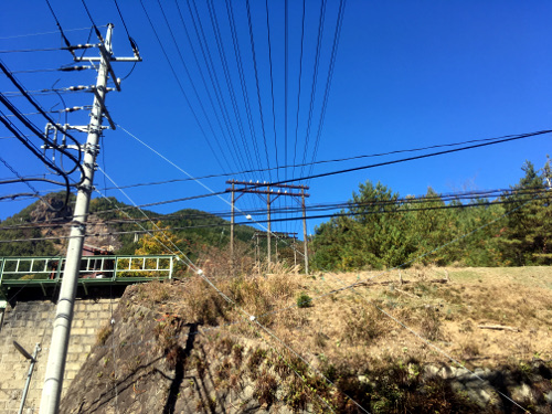構内配電線の横断
