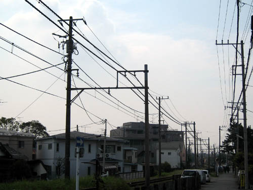 架線柱との共用