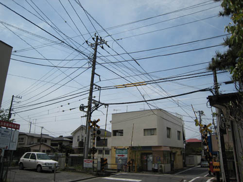 湘南海岸公園駅の江ノ島駅寄りの踏切