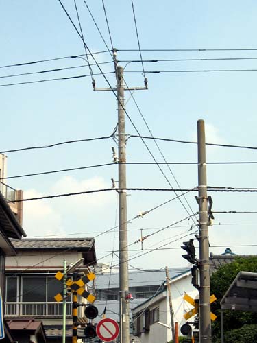 踏切で横断