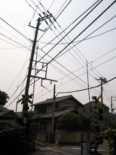 鎌倉市立第一小学校近くの踏切
