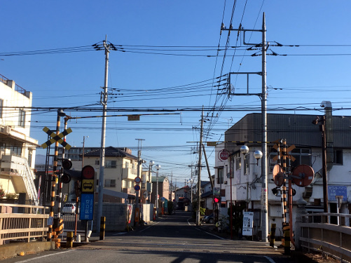 前橋中央駅東側の踏切