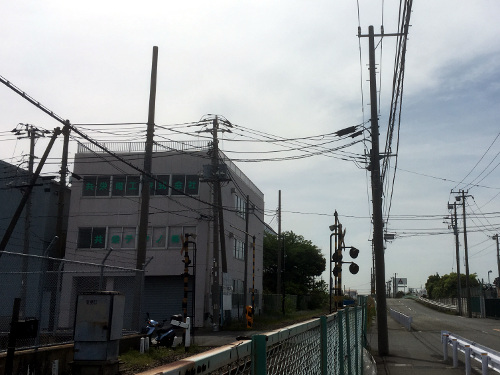 安善橋の手前